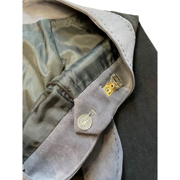 J.McLaughlin Brown Lable Women 8 Knee Skirt Buckle Fastening Knife Pleat Black - Picture 7 of 10